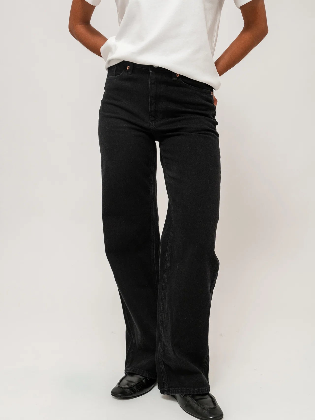 VMTESSA Wide Jeans - Black